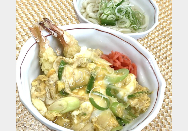 海老天玉子丼セット