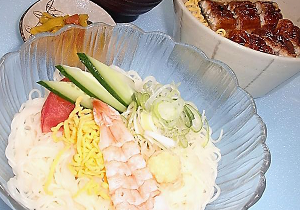 素麺ミニうな丼セット