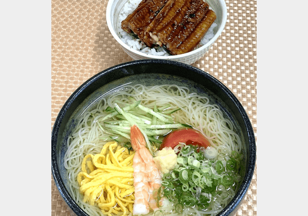 素麺ミニうな丼セット