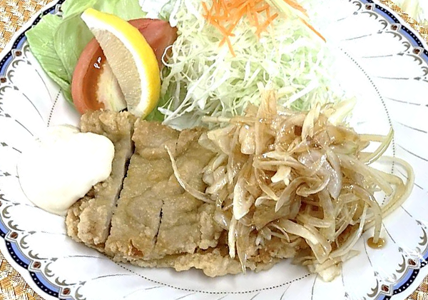 野菜たっぷり油淋鶏定食