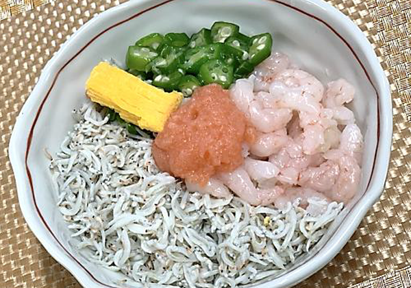海老明太しらす丼