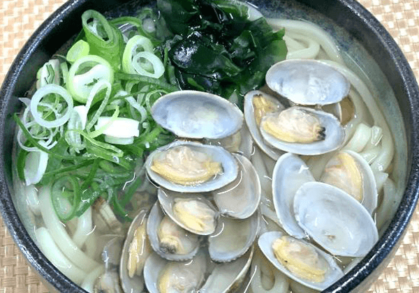 あさりうどんorそば