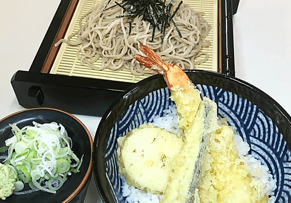 ざるそば天丼セットorざるラーメン天丼セット
