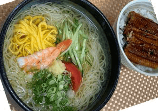 素麺うな丼セット