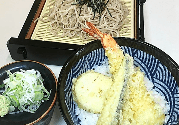 ざるそば天丼セットorざるラーメン天丼セット